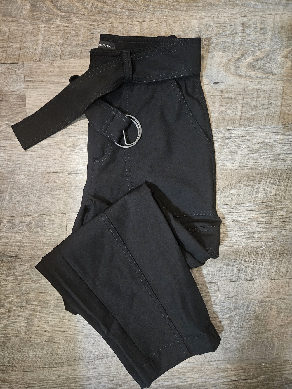 Banana Republic Black Belted Cargo Pants